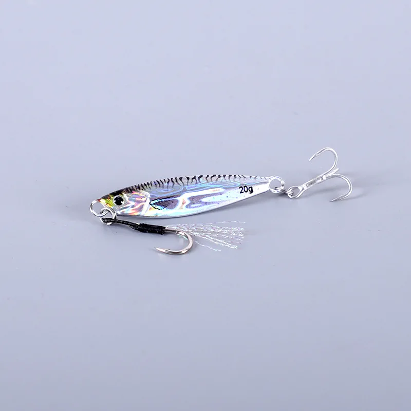 OCEAN CAT Slow Pitch Jig Fishing Lures - 160G/200G Lead Metal Jigs With Hooks, Glow In Dark Tassels For Saltwater