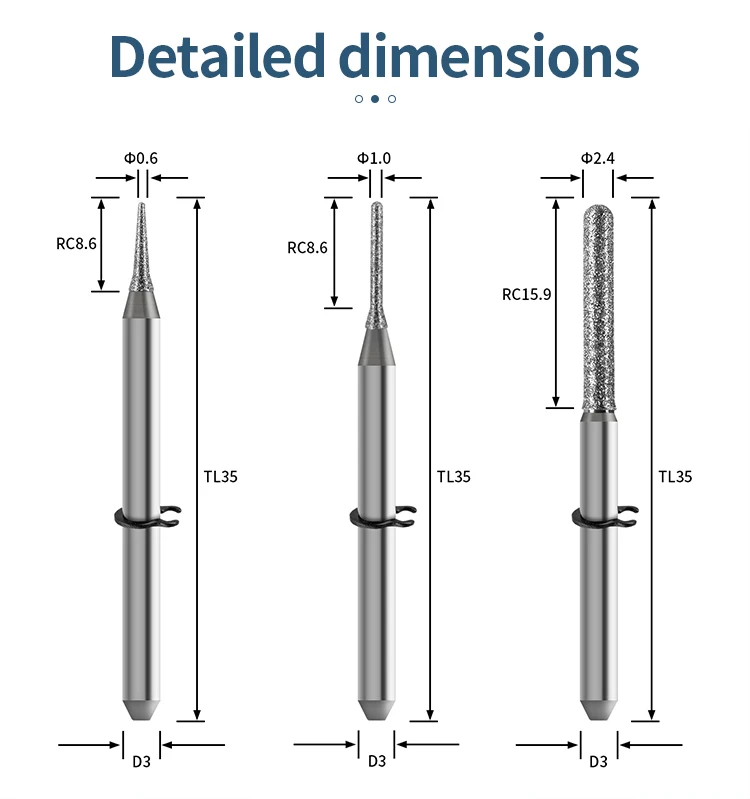 Rongmanji Laboratory Dental Cad Cam Vhf Cutting Tools Glass-ceramic L ...