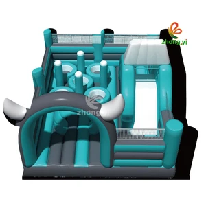 Inflatable Kids Moonwalk Jumper Bouncer With Ball Pit Bouncy Castle Jumping Bounce House Party for Kids Inflatable