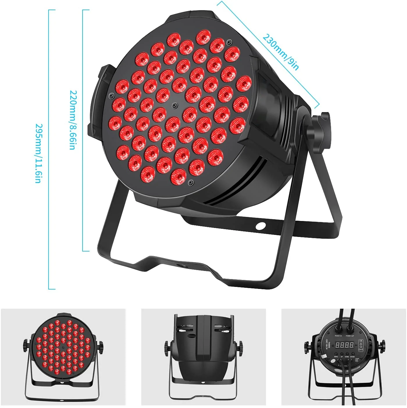 Factory Outlet RGB 3 in 1 DJ Equipment 54*3W LED Par Light  Disco Stage Lights for Bar Club Dance Wedding Party Light