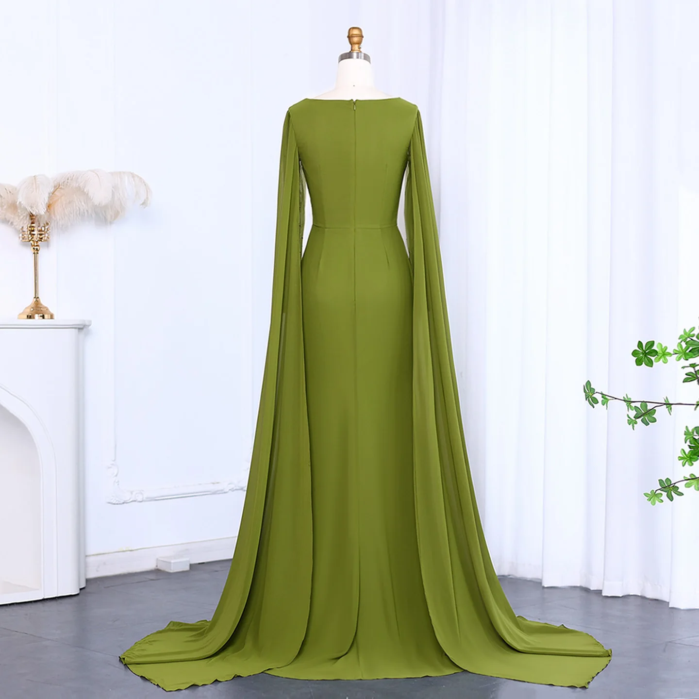 sage green dress azazie 257906 SAGE KUDU – AV RANCH main image 1