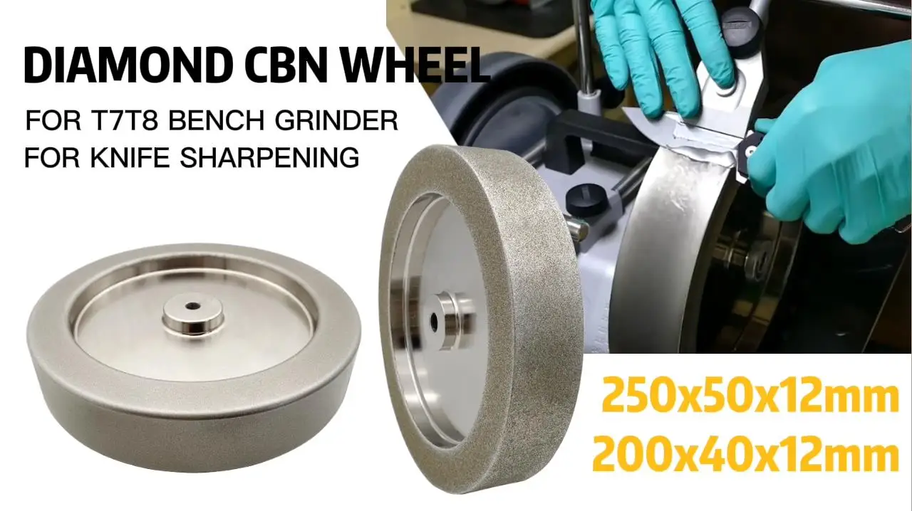 T8 T7 bench Grinder 250mm knife Sharpener diamond wheel