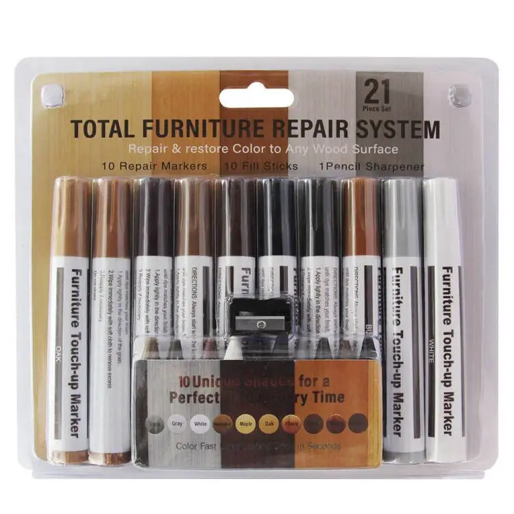 Premium Wood Scratch Repair Markers Set Of 21pcs Wood Scratch Repair