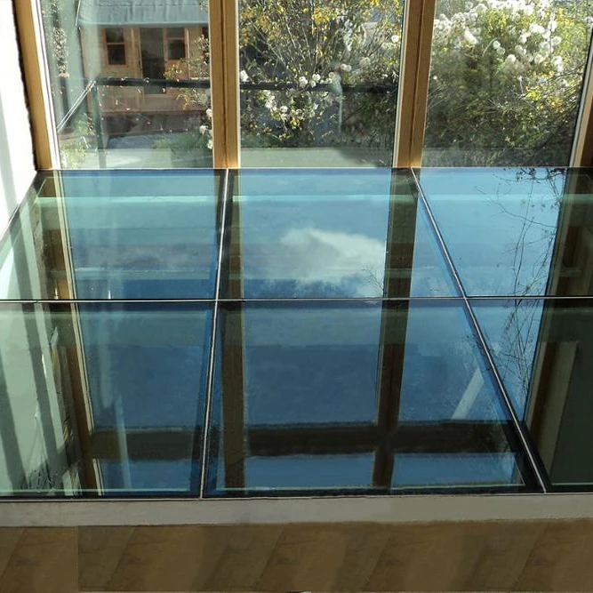 price of frosted laminated tempered glass floor panels
