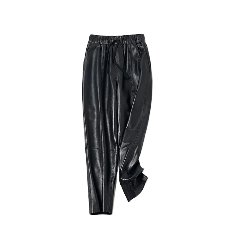 Trousers Sheepskin Leather Joggers 