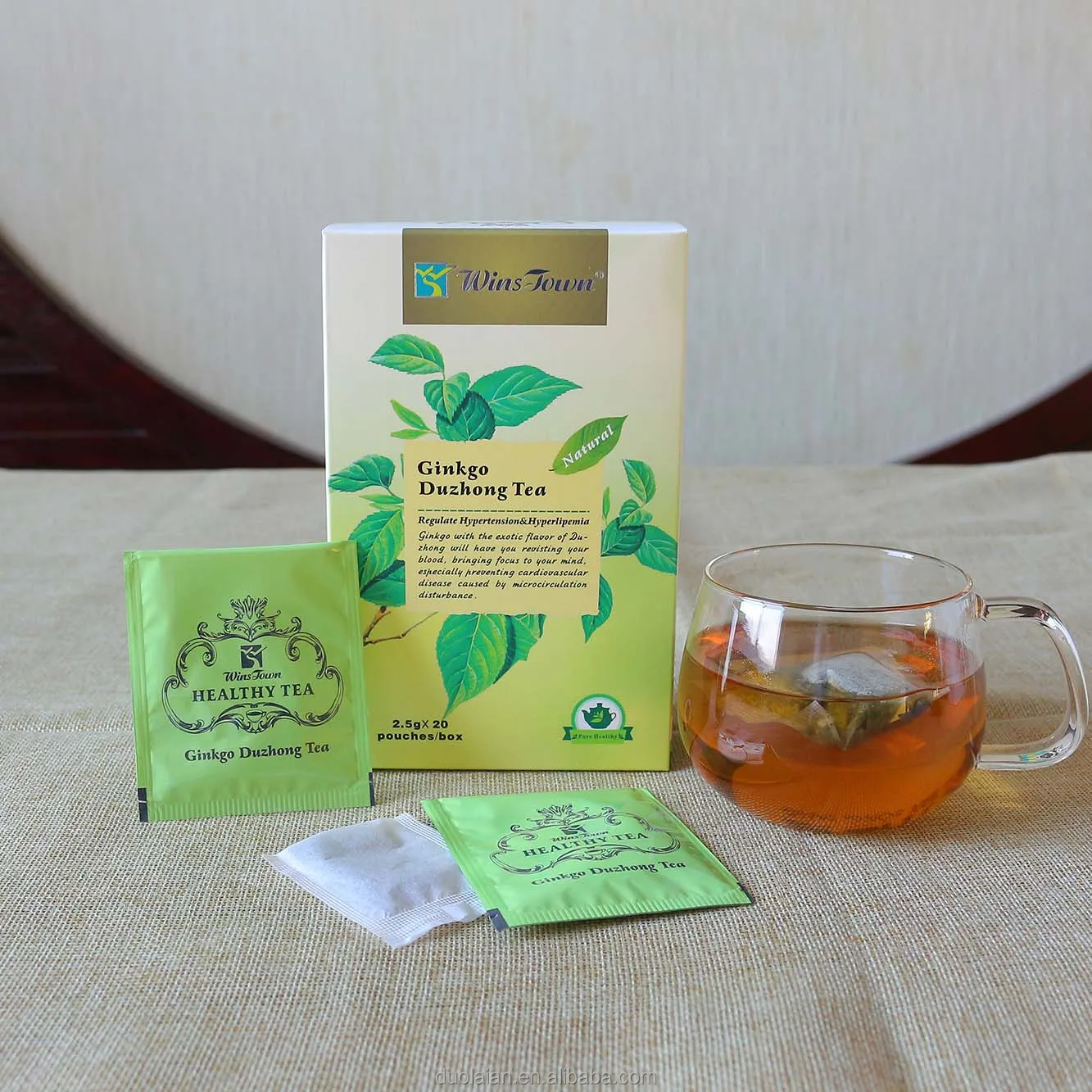 Winstown Ginkgo Duzhong Tea Organic Healthy Natural Tea Leaves ...