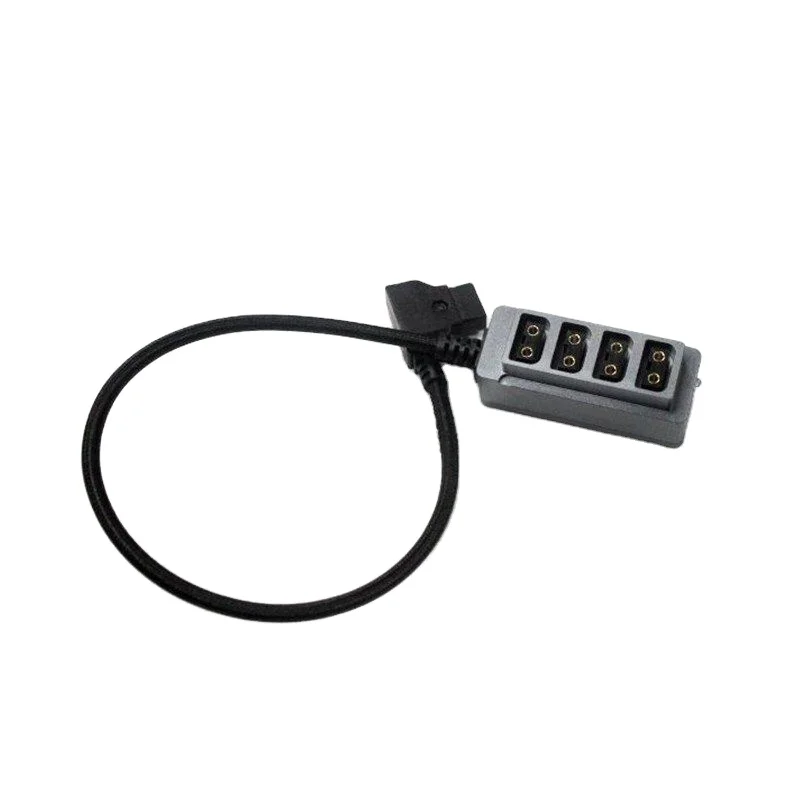 D-Tap Male to 4 Female D-Tap Dtap Hub Adapter Splitter Cable for Photography Power Accessories. Aluminum Alloy Manufacturing