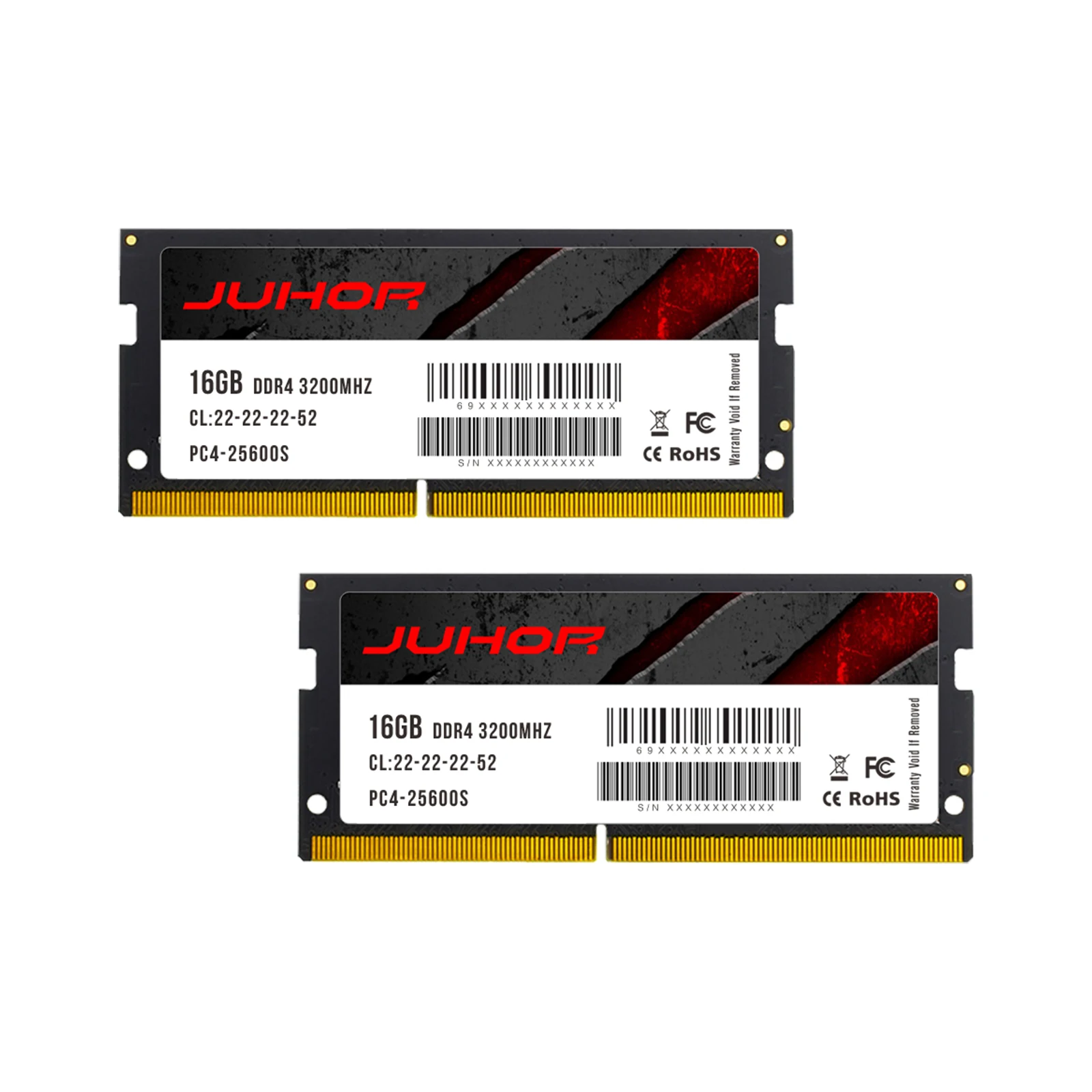 JUHOR DDR4 3200mhz 16GB RAM Stick - Low Latency for Streaming