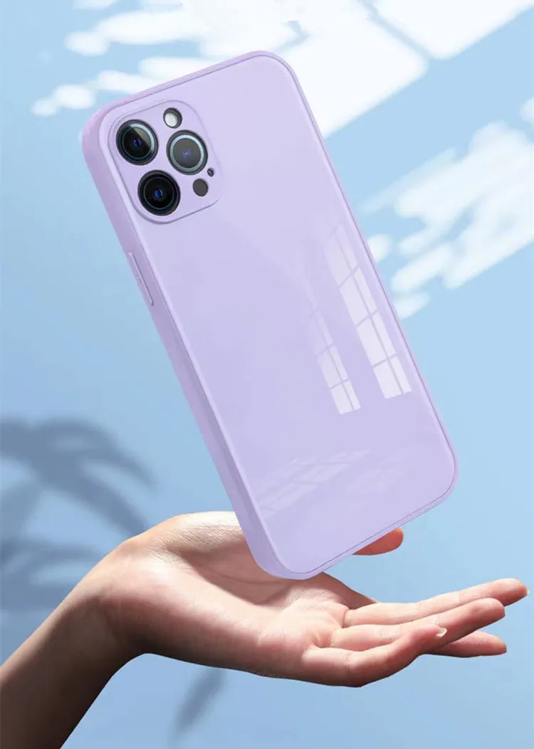 新设计tpu pc钢化玻璃保护防刮擦手机后盖外壳适用于oppo a72