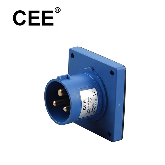 CEE Power Plug Iec Three Pin Pce Industrial Plug Socket Uae 220v Panel Socket