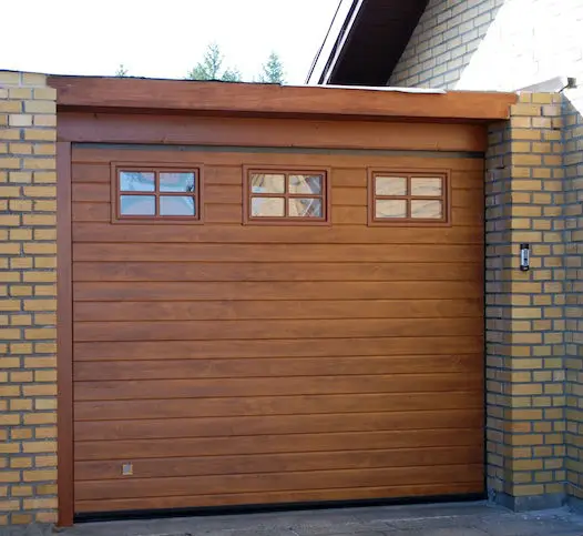 Automatic Sectional Stacking Wood look  Folding Garage Doors