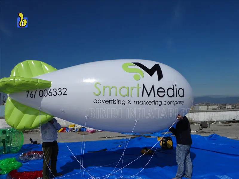 13 Feet Customized Inflatable Helium Blimp for Advertising
