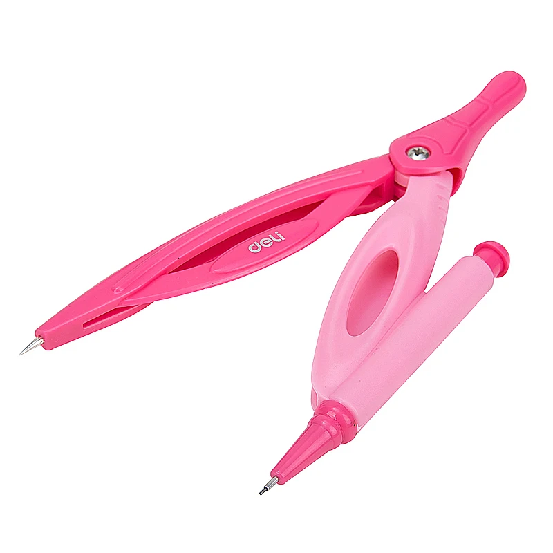 Deli EG20002 Compasses with Mechanical Pencils Plastic 2 Pcs 2C Stationery1pc