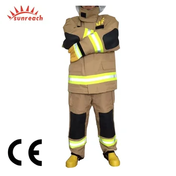 CE Certificate EN469 Nomex Fire Fighter Suit fire fighting clothing for fireman