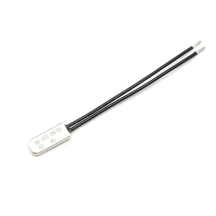 195C 190C 180C 170C 175C High Temperature NC NO Automatic Reset Metal Bimetal 10A 250V BW Motor Bimetal Thermal Switch Protector
