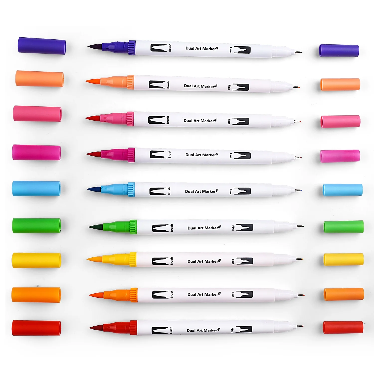 In stock art drawing marker 12/24/36/48/60/72/100/120 colors 0.4 MM dual tip brush pen art marker watercolor pen set