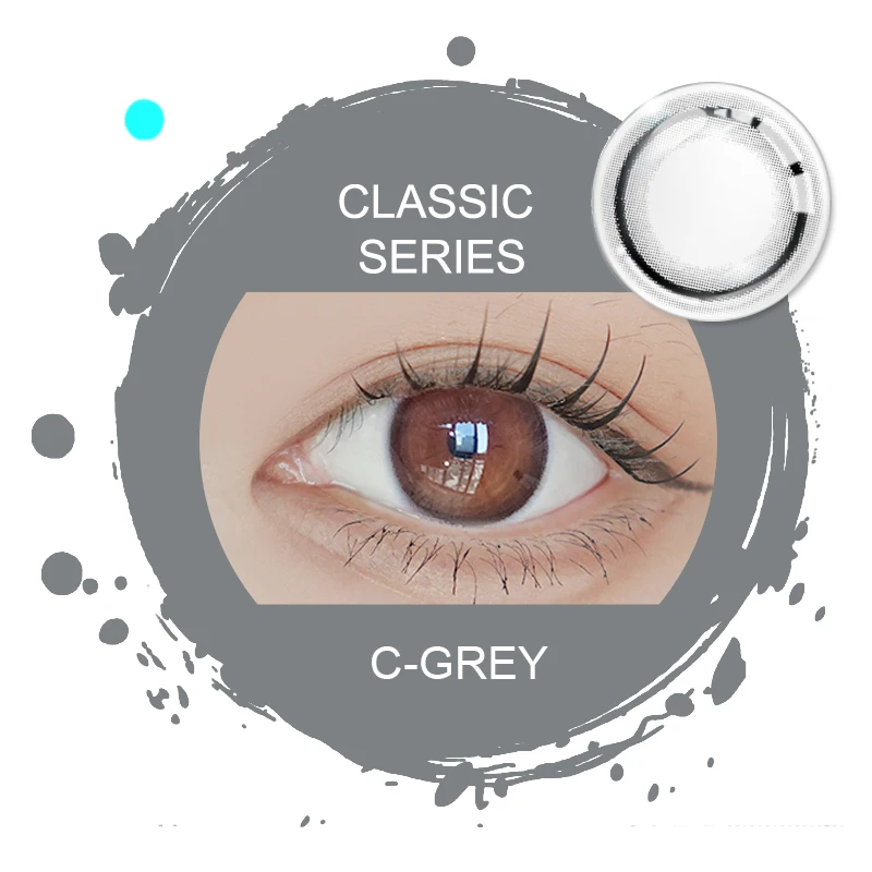 H Sale Classic Color Contact Lenses PP Pack Bags Soft Cosmetic Color Water 38% Low Price Made In China