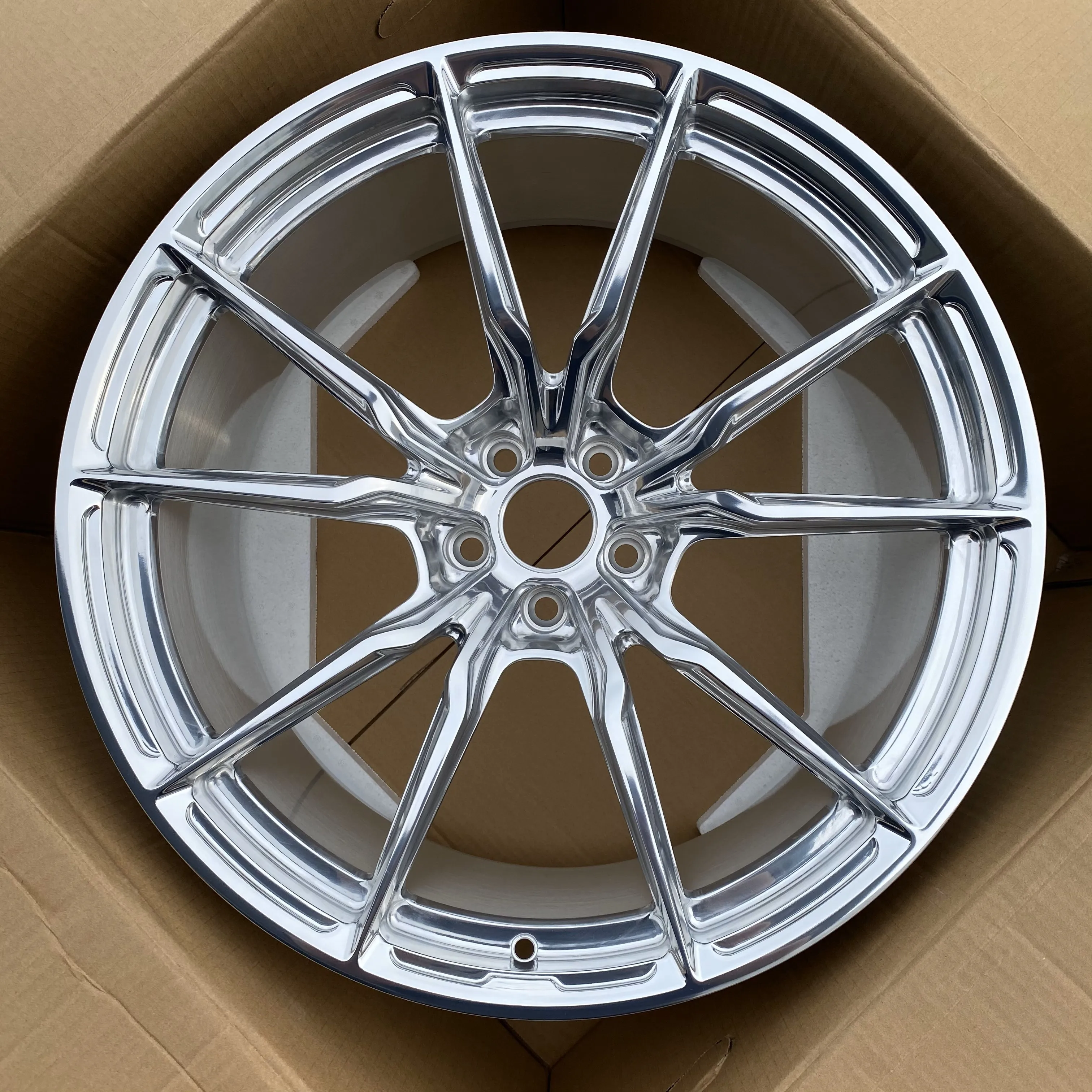 GVICHN silver custom forged wheels 16 - 26 inch aluminum alloy rims 5x112 5x114.3 5x120 monoblock wheel hub