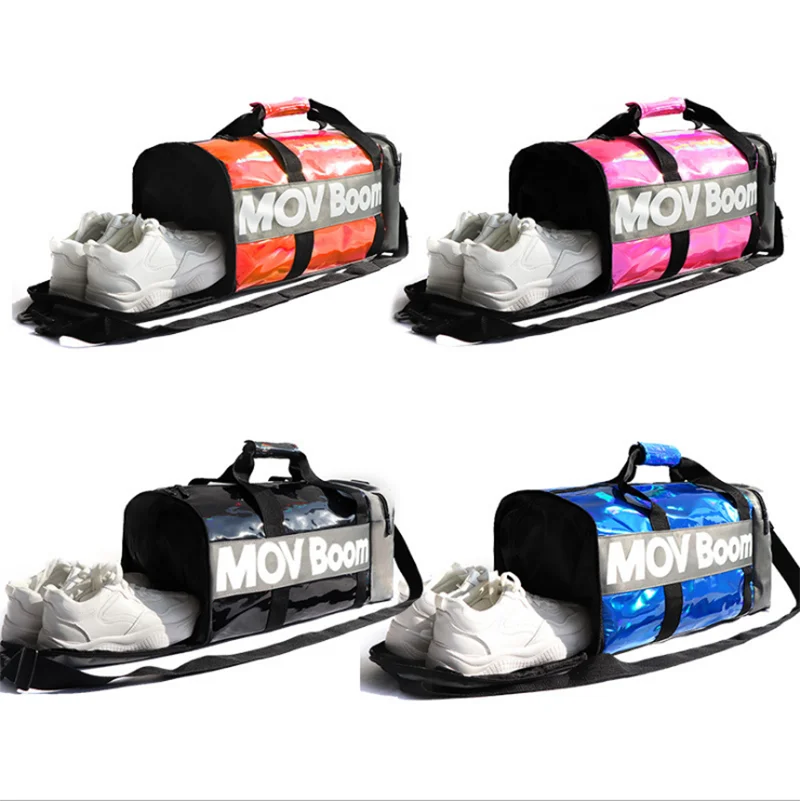Custom Letter Big Spinnanight Bags With Divided for Women Hot Selling Overnight Hoe Travel Bag With Shoe Compartment for Ladies