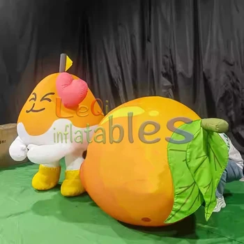 Customized Cartoon Advertising Inflatables Fruit Model Giant Inflatable mango Man Balloon for Shopping Mall Activities