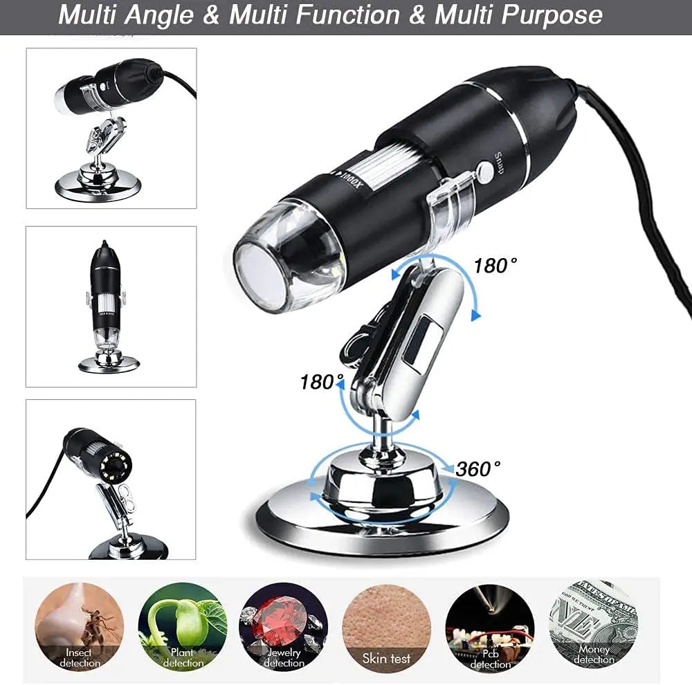 Factory Portable Pocket Usb Digital Microscope 1000x Electronic Jewelry Optical Handheld USB HD Camera for Mobile Phone Repair