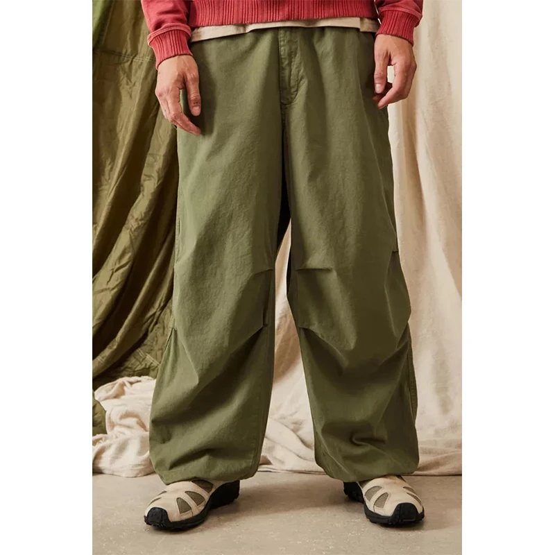 【BAON】[unisex] Aichi banding pigment parachute wide pants Andersson Bell - Balloon Pocket Parachute Pants | HBX