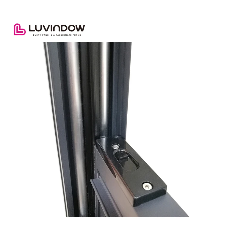 Factory Direct Black Hurricane Impact Aluminium Single Hung Windows Swing Style Casement Windows for Villa Aluminum Alloy Frame