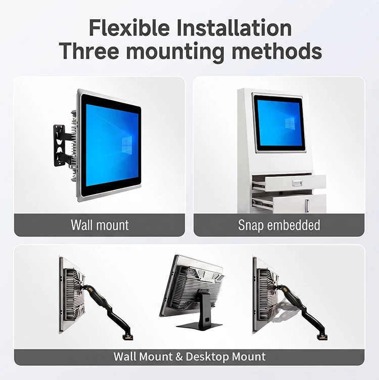 壁掛け式オールインワン タブレット マルチタッチ Wifi/RJ45 Windows 産業グレード タブレット IPS HD タッチ スクリーン パネル PC