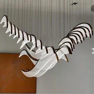 Wholesale Bespoke Art Deco Style Oval Chandelier Light Super Bright Mall Glass with Super Bright Lighting for Hotels