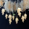 B 10-head acrylic ballet chandeliers golden warm light