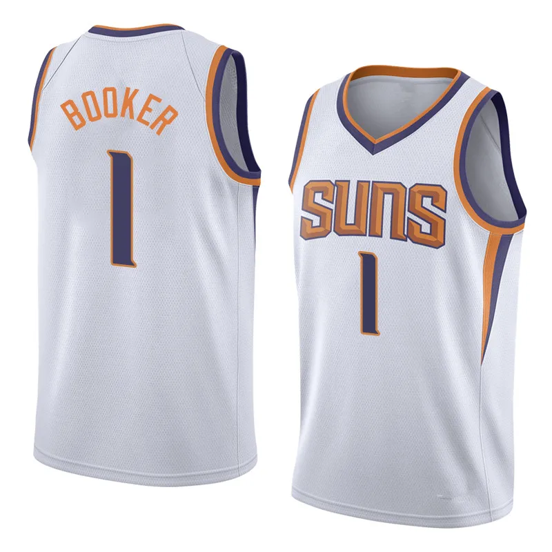 The Finals Patch Basketball Valley Chris Paul Jersey 3 Devin Booker Jerseys  1 DeAndre Ayton 22 Black White Purple Orange Men Good Quality Champions  From Vip_sport, $12.05