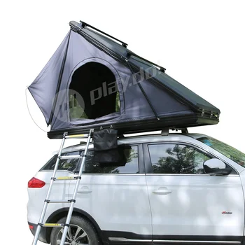 Outdoor camping 4x4 car suv aluminum base hard shell rooftop tent triangle roof top tent