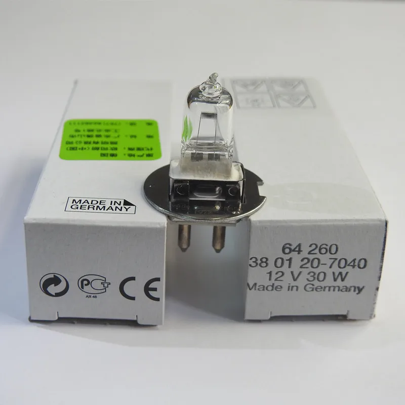 OSRAM 64260 Microscope Bulb 12V30W Slit Lamp HLX64251 6V20W Zeiss Halogen