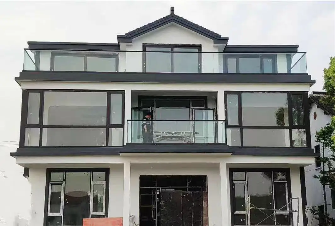 Aluminum Glass Railing System Customized Balcony Railing and Glass ...