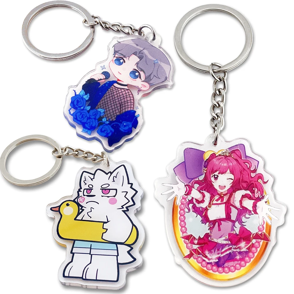 Custom Diecut Photo Acrylic Keychains,Personalized Cricut Acrylic Keychains With Printed Logo