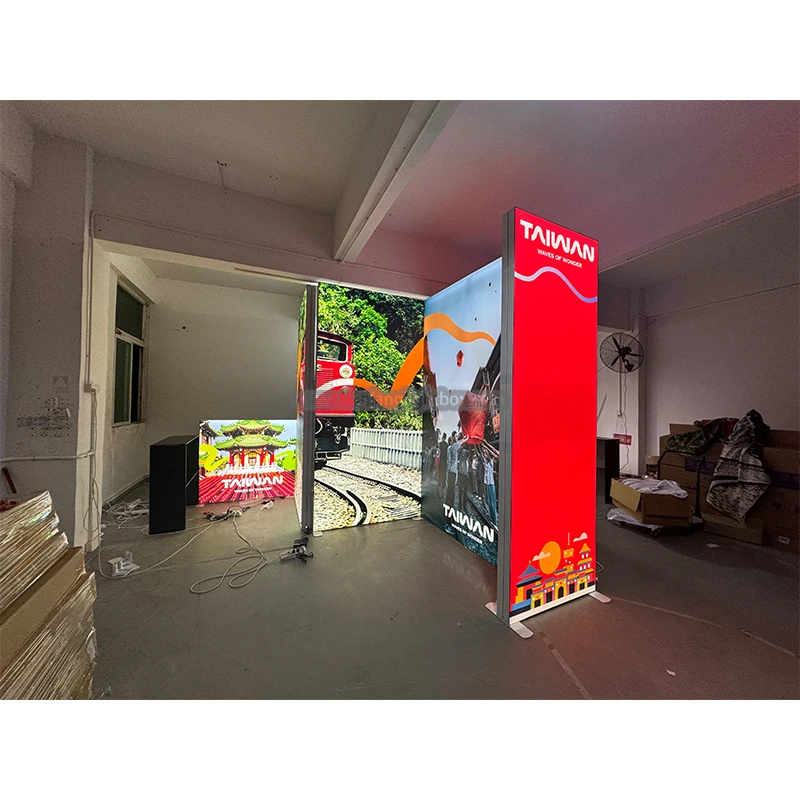 Завод Продажба По Част План за дизайн на търговски стенд от алуминиев профил модулна изложба 3x3