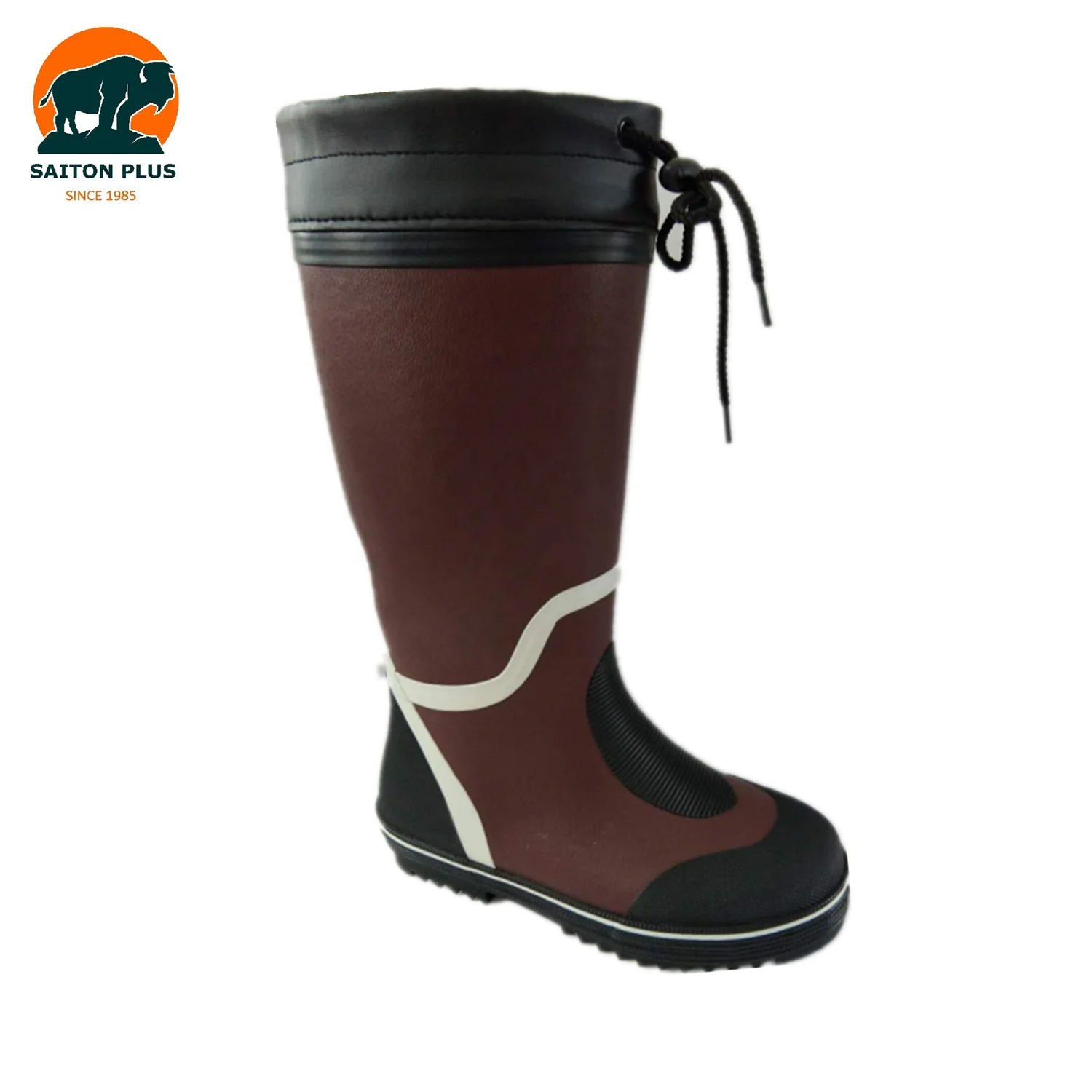 Saiton плюс снегом Рыбалка двор охотничьи сапоги рыбацкие оптовая продажа регулируемая шнуровка рабочие ботинки