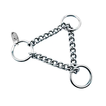 High Quality Stainless Steel 304 Triangle Martingale Chain Pet Supplies Metal Pull Up Dog Link Chain Collar