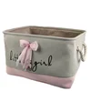 White yarn dance shoes storage basket
