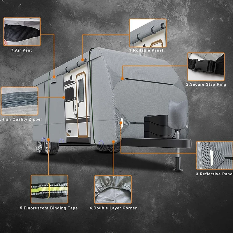Factory Customized RV Cover Oxford Cloth Dustproof and Waterproof ...