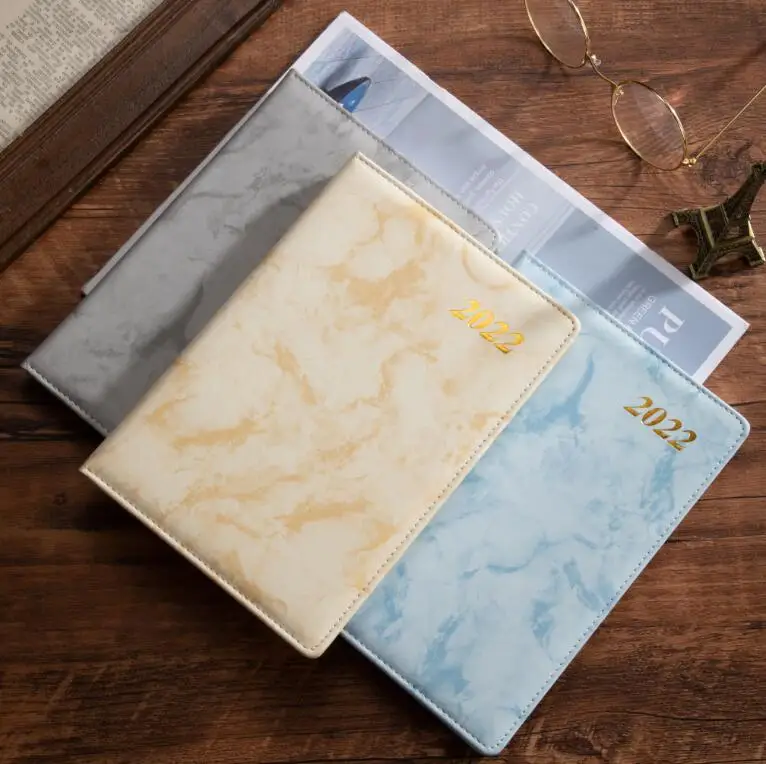 Популярный дневник-планировщик из искусственной кожи A5 с разделительными вкладками, тиснение из фольги, акция 365, календарь, день, годовая печать блокнота