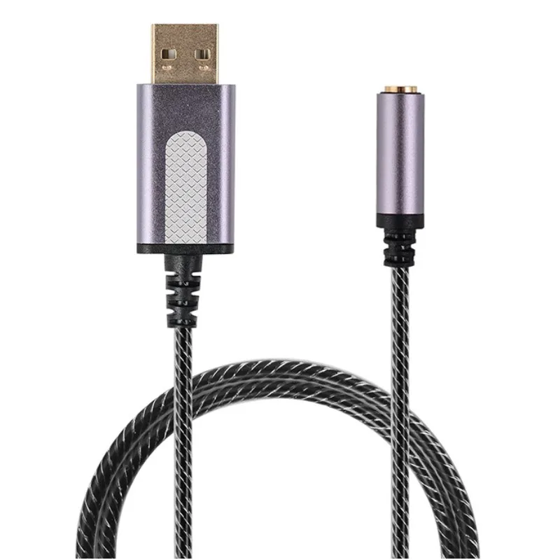 Usb To Aux Cable With Trrs 4-pole Mic 