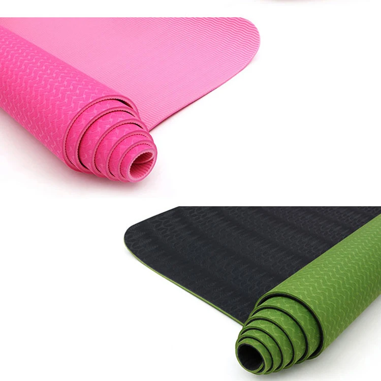 Wholesale Lightweight Exercise Custom Logo Premium Non Slip Eco Friendly Tpe Yoga Mat For Yoga