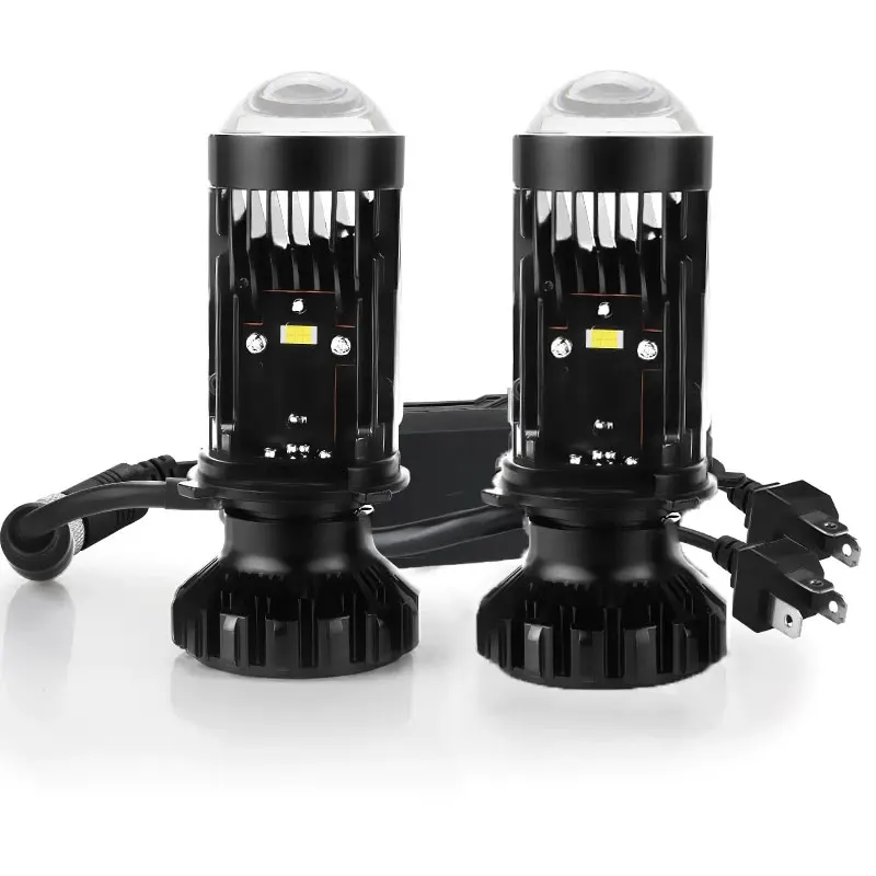 CIBIE Mini H4 Goldbulb プロジェクターセット e-auto fun LEDヘッドライト 最新モデル H4 Hi/Lo ミニ
