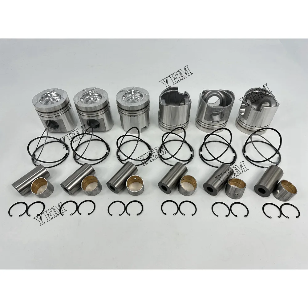 For Komatsu 6D125 Piston Rings Set Repair Parts Replaces Engine Repair Kit