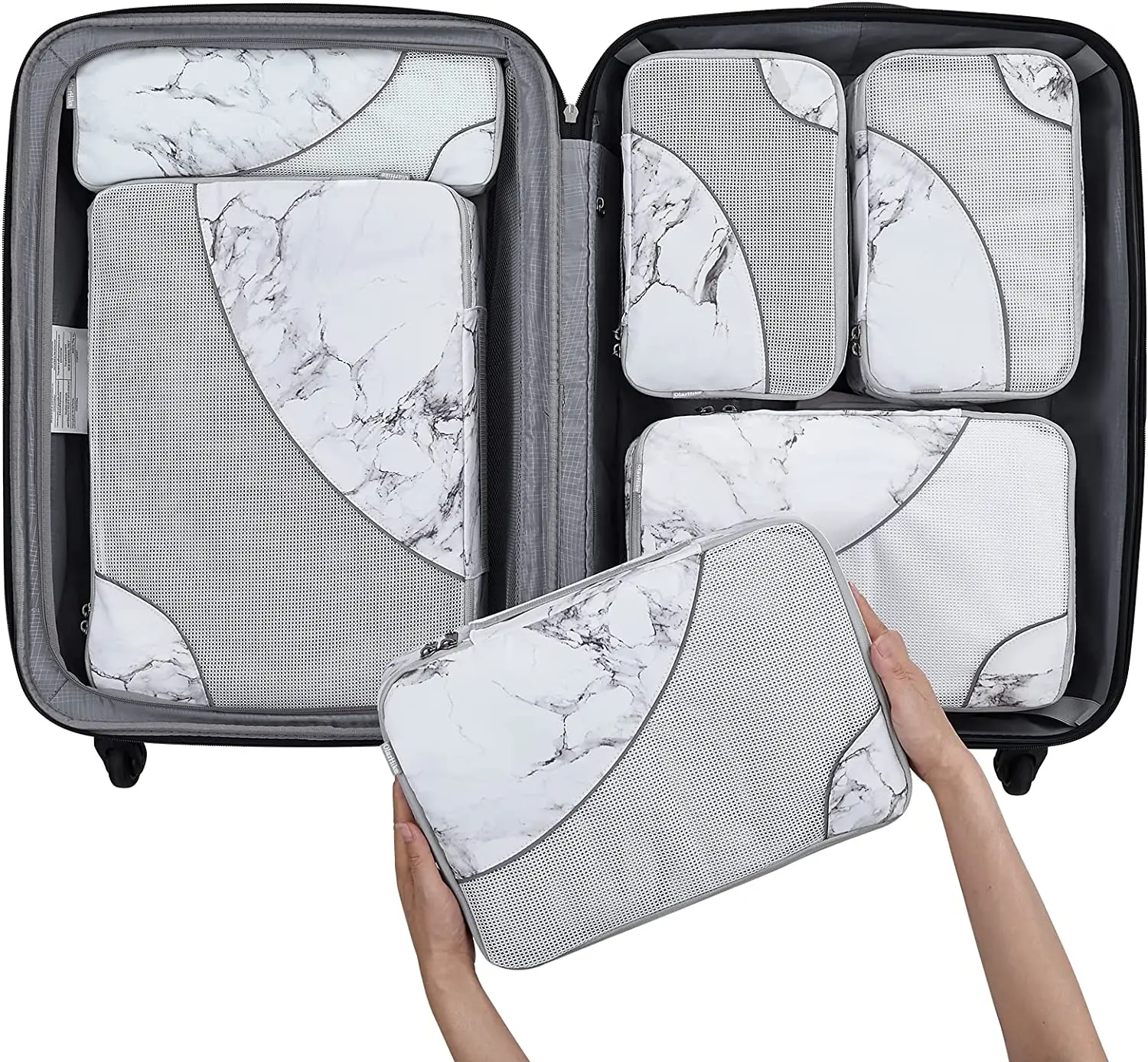 Foldable Lightweight Shoes Clothes Organizer Travel Storage Bag Set Packing Cubes