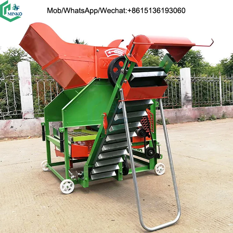 Mini Peanut Harvester with Tractor Threshing Machine Groundnut Fruit Picker for Sale