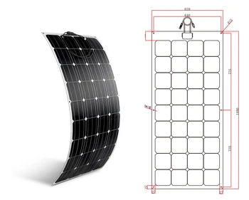 Hot Selling Solar Panel 100W 300w 350w 400w 500w 1000w Mono Flexible PV Solar Panels with CE TUV ETL CEC