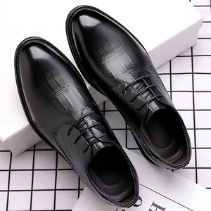 Twinkle Factory Men's British Style Point Toe Business Soft Suit Shoes for Office and Wedding