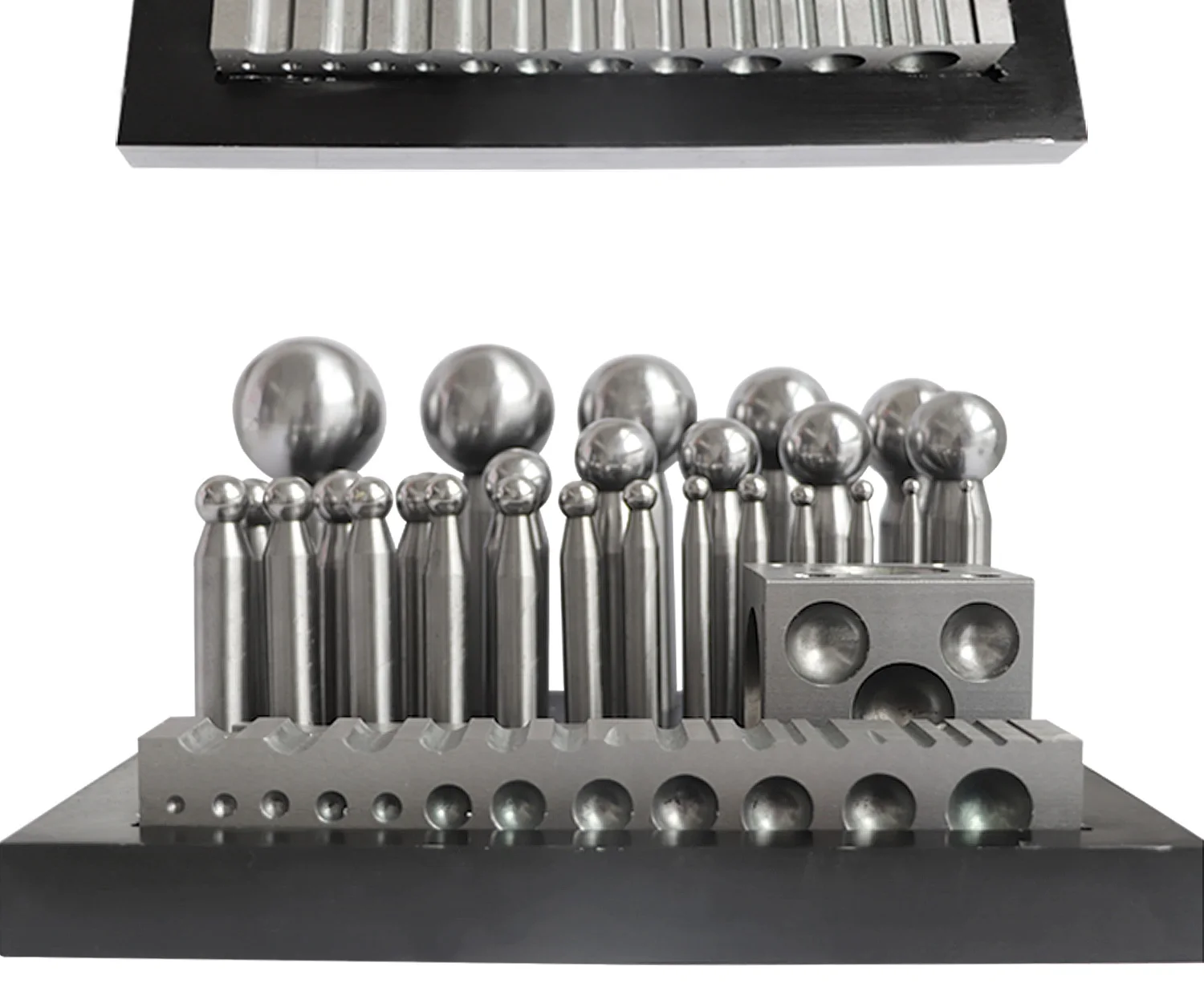 29-Piece Dapping Doming Punch Block Set 5 mm to 50 mm Jewelry Making ...